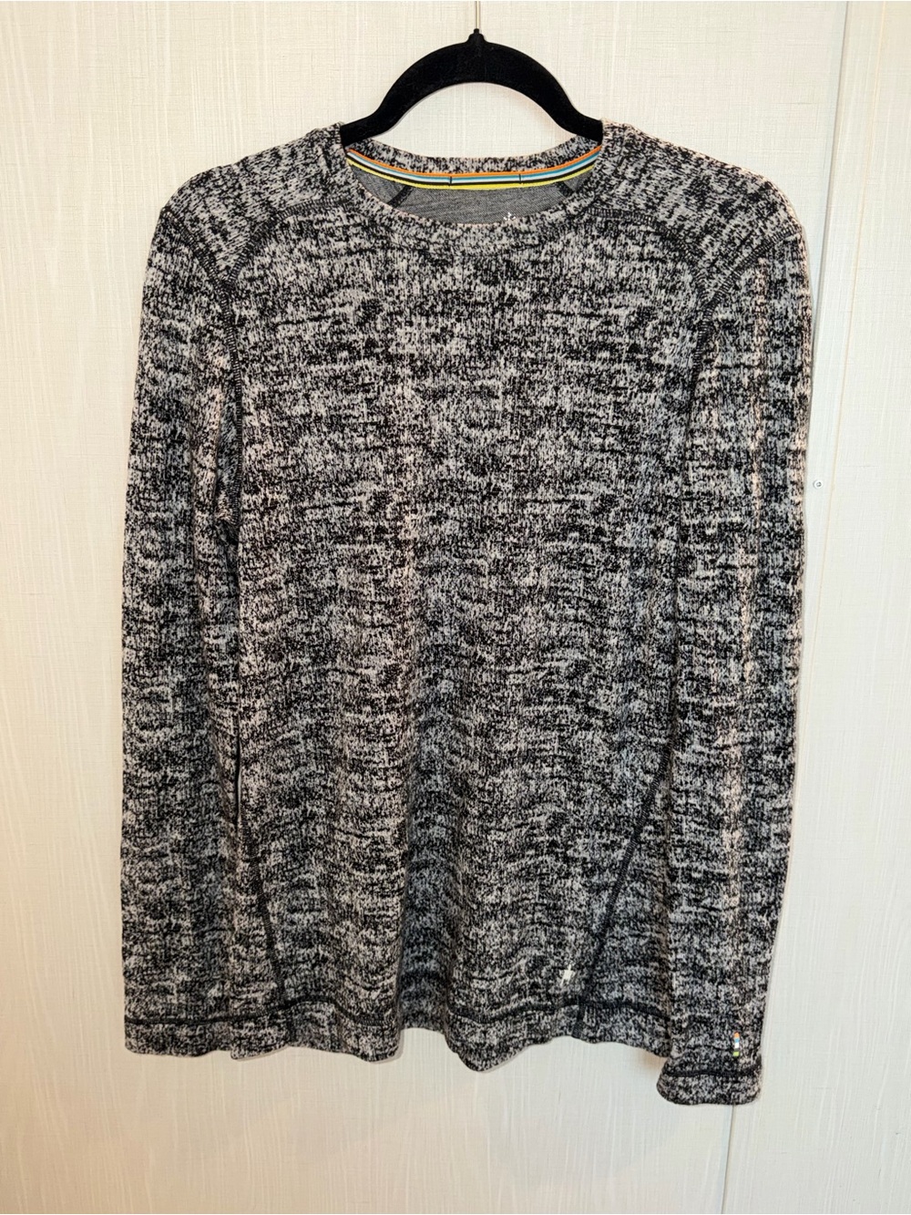 🌼Smartwool Merino Wool BaseLayer Pattern Crew LS Top Women’s XL